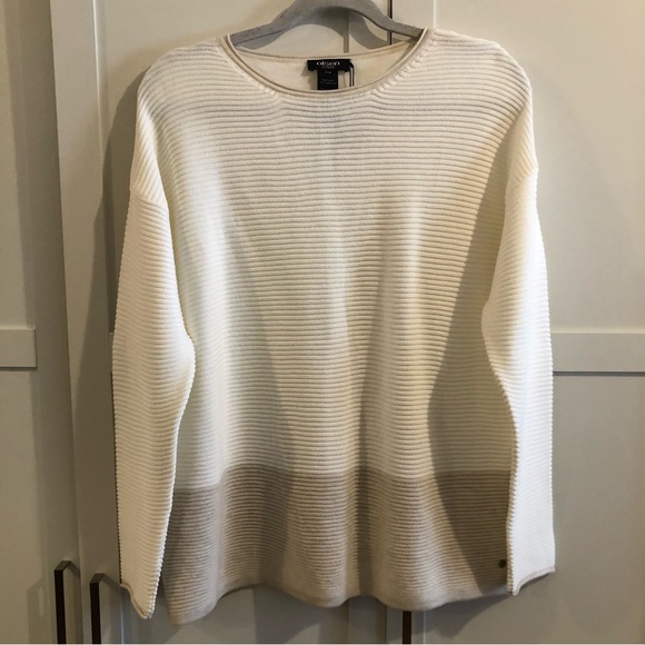 Olsen Sweaters - OLSEN Cream & Beige Sweater NWT